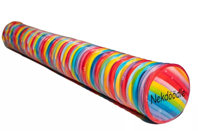 Nekdoodle Bright Rainbow Print Foam Flexible Pool Noodles Swimming Floating Aid