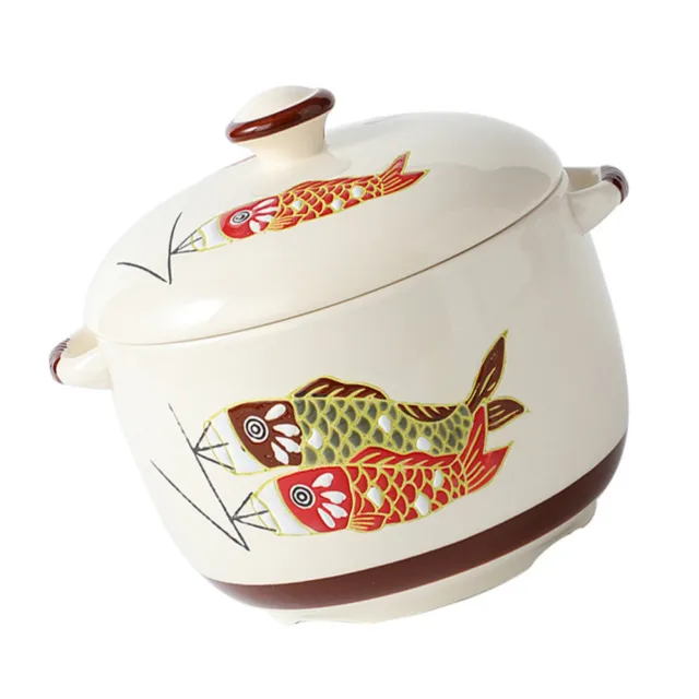 Casserole Dish with Lid Ceramic Soup Cup Small Crock Tableware