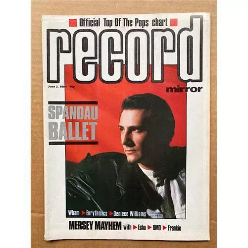 Spandau Ballet Record Mirror Magazine June 2 1984 Tony Hadley Cover