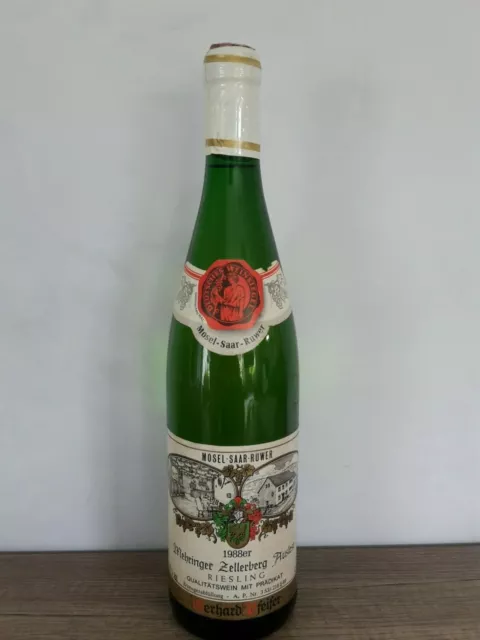 +++ 1988 er Mehringer Zellerberg 5 Flaschen Auslese Wein 0,7 l Riesling +++