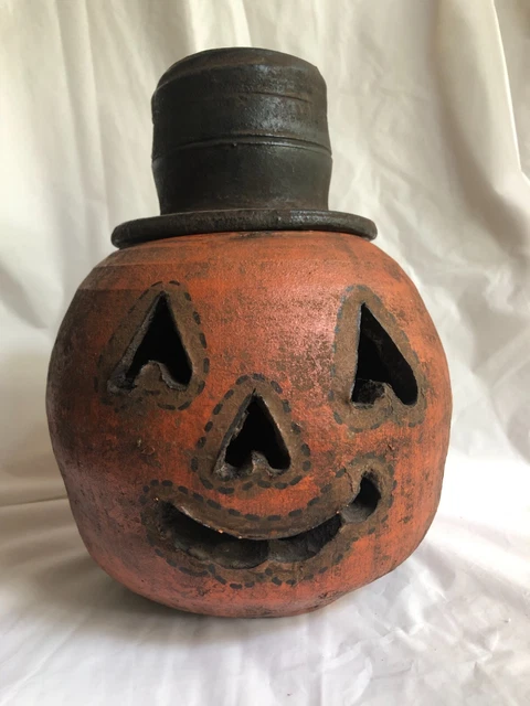 Hewell's Pottery Terra Cotta pumpkin