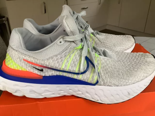 Nike React Infinity Run Flyknit 3 Trainers Size Uk 11