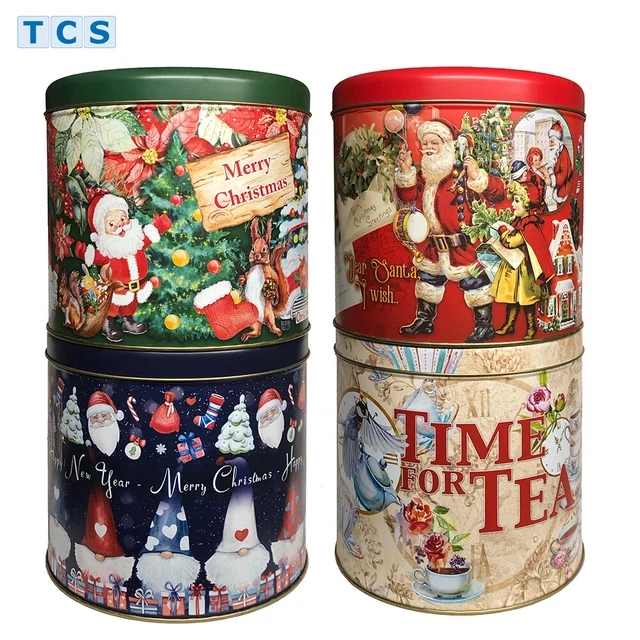 KEKSDOSE WEIHNACHTEN VORRATSDOSE Blechdose Christmas Plätzchendose