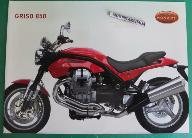 PER GUZZI moto GRISO 850 DEPLIANT BROCHURE CATALOGO CATALOG