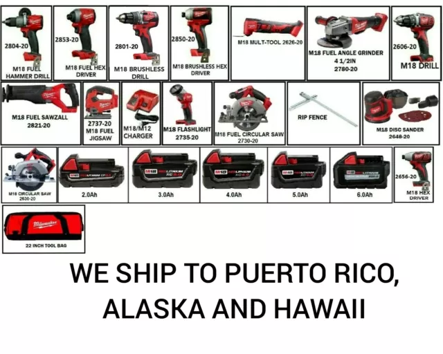 MILWAUKEE M18 POWER Tools BRUSHLESS E SPAZZOLATI-(Crea le tue combo) EUR  72,05 PicClick IT