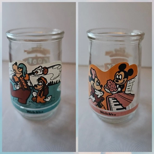 WELCH'S JELLY JAR GLASSES from Disney's Video Favorites Collection Jars