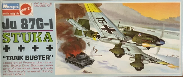 Monogram Mattel 1/48 Scale JU 87G-1 Stuka Tank Buster #6840