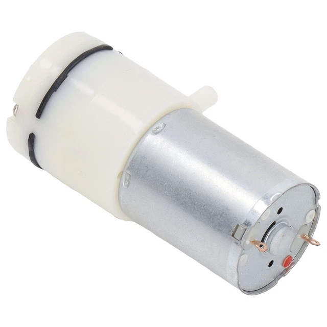 Pompa micro pressione pompa per vuoto a diaframma DC con porte angolari 90° bianco❤
