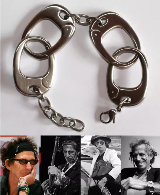 Keith Richards Stil Handschellenarmband - Keef Rollsteine Schmuck Zubehör