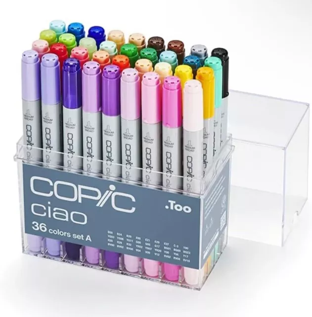 Copic Ciao Sketch Marker 36 Color  Set "A" Artist Markers JAPAN BRAND NEW