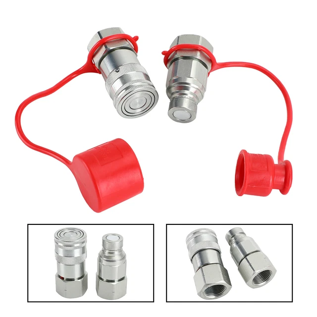 ISO 16028 3/4" NPT In Acciaio Interscambio Faccia Piatta Accoppiamento Y1