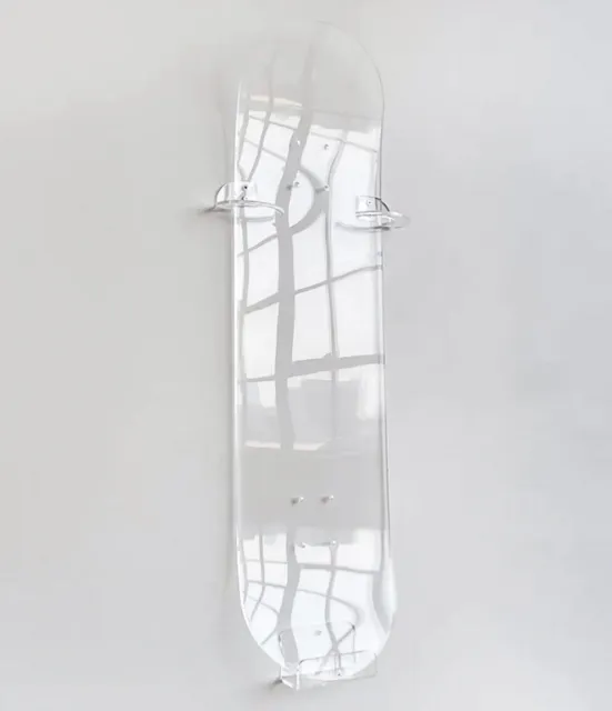 Acrylic Skateboard Deck Hanging Skateboard Deck Wall Hanging Clear Acrylic