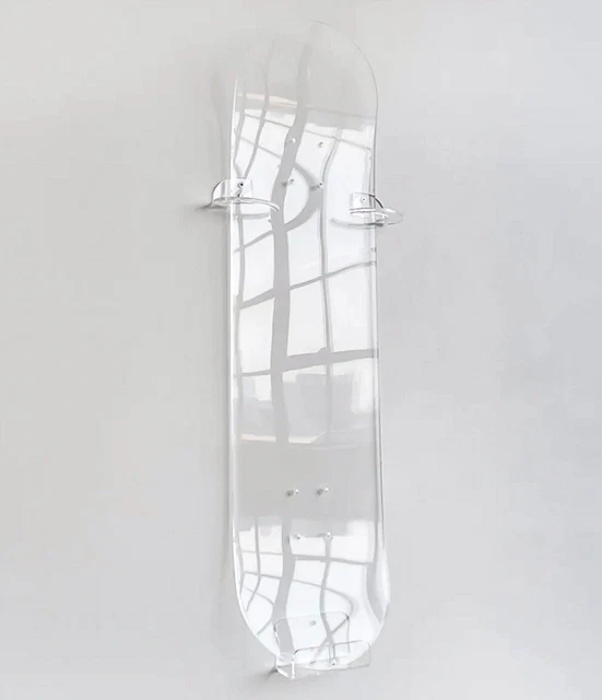 Acrylic Skateboard Deck Hanging Skateboard Deck Wall Hanging Clear Acrylic