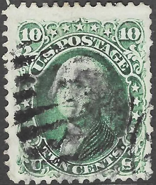 Scott 68   Used  10c Washington     1860 Issue