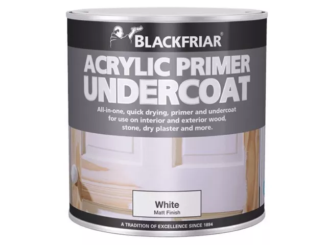 Blackfriar - Quick Drying Acrylic Primer Undercoat Grey 250ml