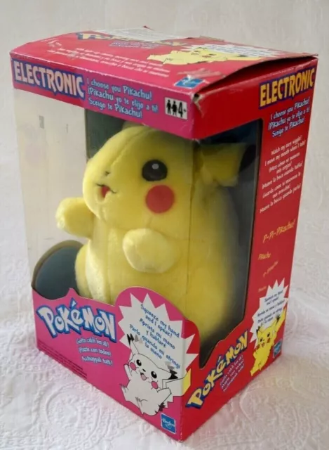 VINTAGE POKEMON TALKING I Choose You Pikachu RARE NIB 1998