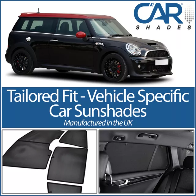 Mini Clubman 2008-14 UV CAR SHADES WINDOW SUN BLINDS PRIVACY GLASS TINT BLACK