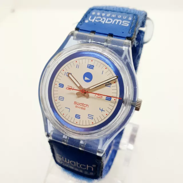 2002 Sports Swiss Made Swatch Blue Dial Watch for Men and Women Very Cool Model