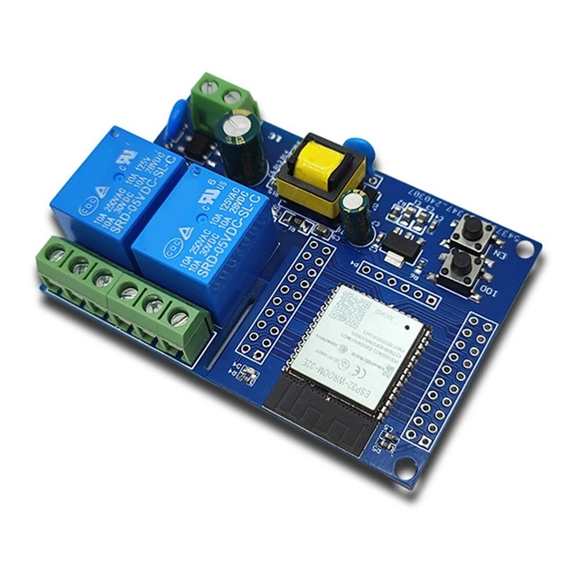 ESP32 30A 2-Kanal Relaismodul Mit AC 220V Und Bluetooth WiFi – Entwicklungsboard Für Sekundäre Entwicklung, UART & Fernsteuerung ESP32 30A 2-Kanal Relaismodul Mit AC 220V Und Bluetooth WiFi – Entwicklungsboard Für Sekundäre Entwicklung, UART & Fernsteuerung