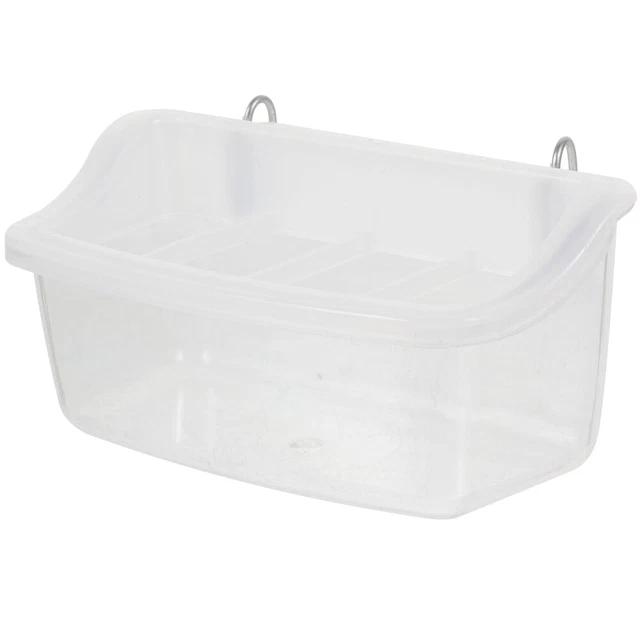 Tazón de agua para pájaros bandeja de alimentación para pollos rociador a prueba de salpicaduras interior