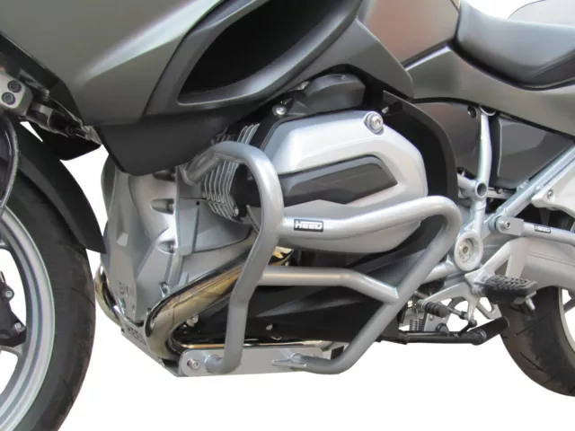 Pare carters Heed BMW R 1200 RT LC (2014-2018) argenté + supportes pour des feux