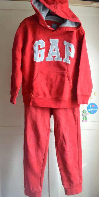 Red gap jogging suit cheap
