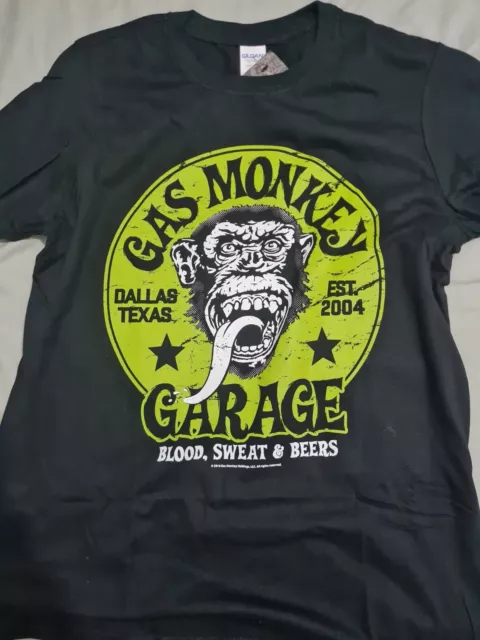 GMG Gas Monkey Garage Car Inspiring Green Round Logo T-Shirt Print Unisex S-5XL