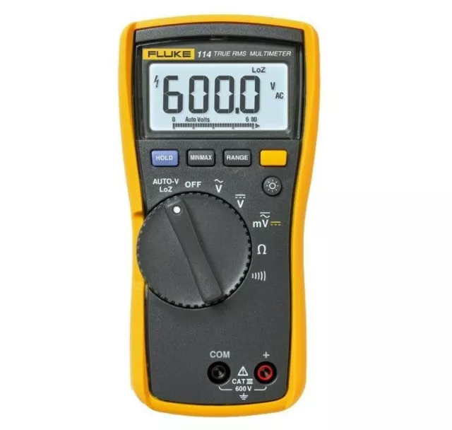 Fluke 114 Multímetro Digital True RMS Voltímetro AC Dc Resistencia Cod. 2583552