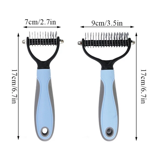 Grooming Brush For Pet Dog Cat Deshedding Tool Rake Comb Fur Remover Reduce Hair 2
