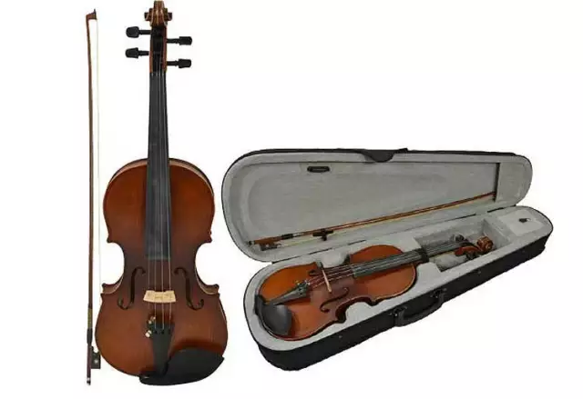 Full Size Student Violin Kit with Bow, Hard Violin Case & Rosin by Sotendo