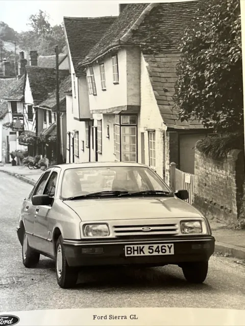 Ford Sierra GL Car Sales Press Photograph Looks Great Framed