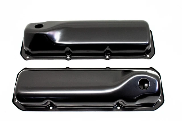 1969-82 Ford Small Block 351C-351M-400M-Boss 302 Steel Valve Covers - Black