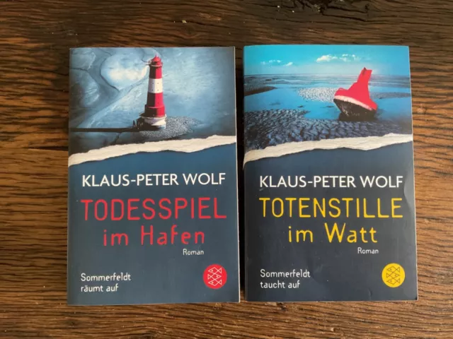 Klaus-Peter Wolf 2 x TB Totenstille im Watt/Todesspiel im Hafen(Sommerfeldt 1,3)