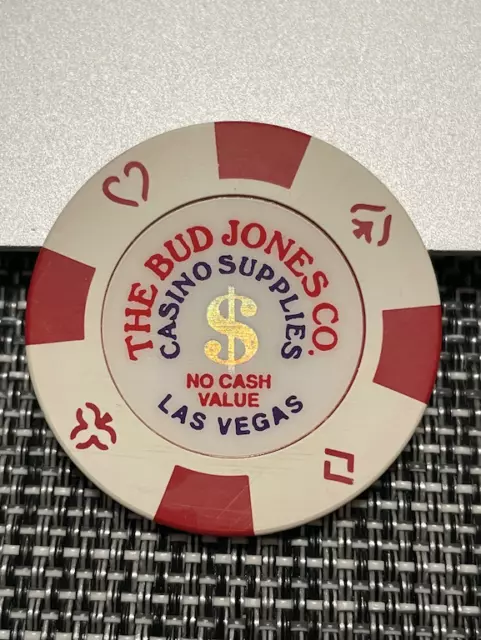 Bud Jones  Manufacturer's Sample Casino Chip Gambling Poker Chip