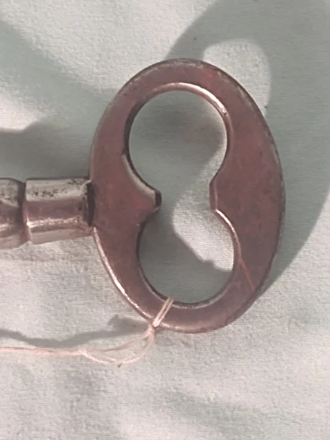Large 8 5/8"  Wrought Iron Antique  Key, 18th / 19th Century (?), #10/10 3