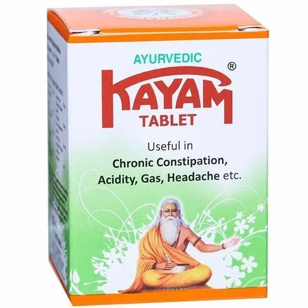 Kayam Tablet Ayurvedic Constipation Tablet Effective Remedy Stomach 30 Tablets