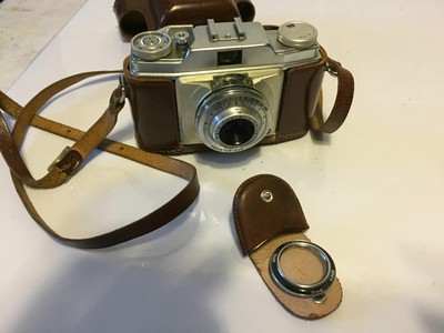 VINTAGE MACCHINA FOTOGRAFICA AGFA SILETTE Prontor SVS-in caso 