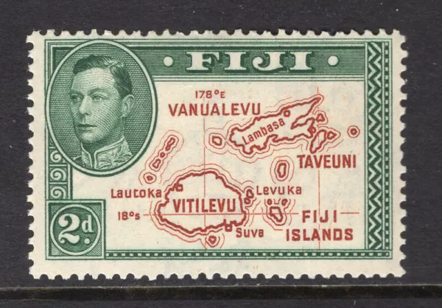 M24111 Fiji 1938 SG253 KGVI: 2d brown & green Die I UMM, Cat £40