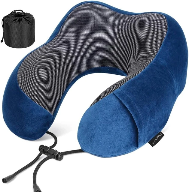 Travel Neck Pillow Memory Foam Soft Travel Airplane Headrest Most Comfortable