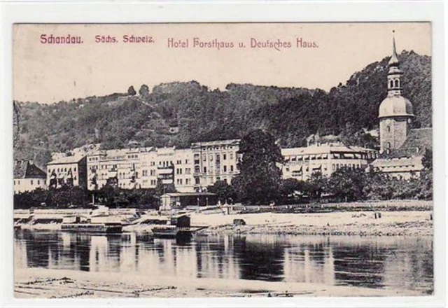 39030302 - 8320 Bad Schandau Bad Schandau mit Hotel Forsthaus u. Deutsches Haus