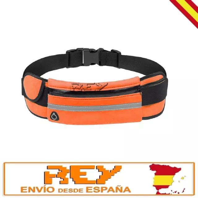 Riñonera Deportiva Elastica Impermeable Cinturón Bolsa Running Sport d326