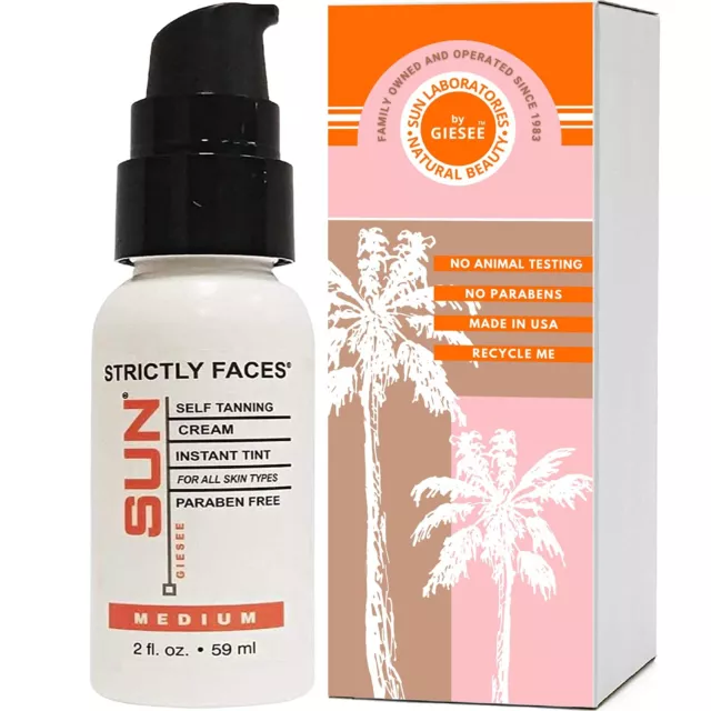 Face Tanner 2 oz Mini Travel Size  For Face | Sunless Tanning Face Lotion