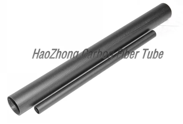 1-2pcs 42 MM OD X 40 MM ID X 500MM 100% Roll Wrapped Carbon Fiber Tube 3K/Tubing