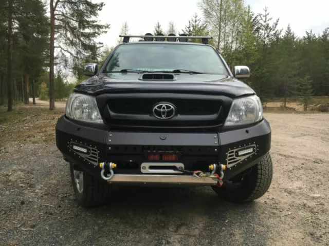 Grill Grille fit for Toyota Hilux SR5 Vigo 8/2008-6/2011 with Clips Matt Black