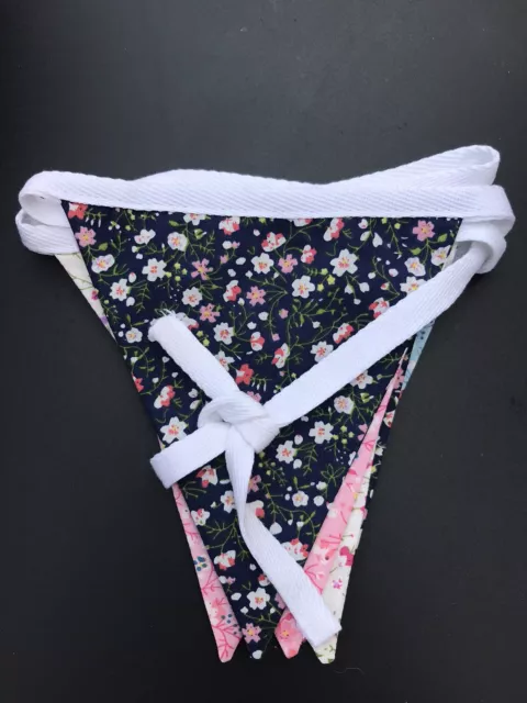Handmade Ditsy Shabby Chic Floral Bunting, Double Layer