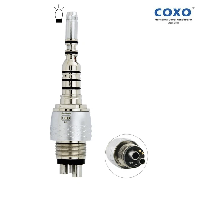COXO Dental Fiber Optic LED Coupling 6 Pin for KaVo MULTIflex Style Handpiece