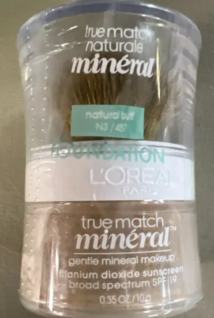 L'Oreal True Match Mineral Natural Buff N3/457 Foundation Gentle Mineral Makeup