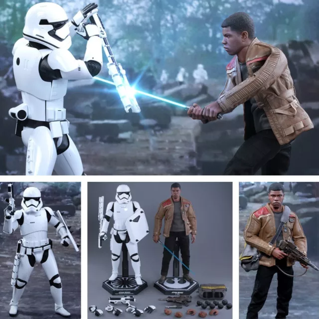 Star Wars Finn und First Order Riot Control Stormtrooper 1:6 Figuren Hot Toys