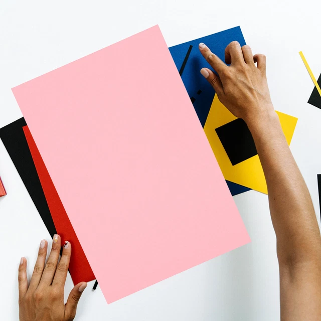 80 Blätter handgefertigte farbige Papierkunstmalerei Handkopie Zeitungspapier