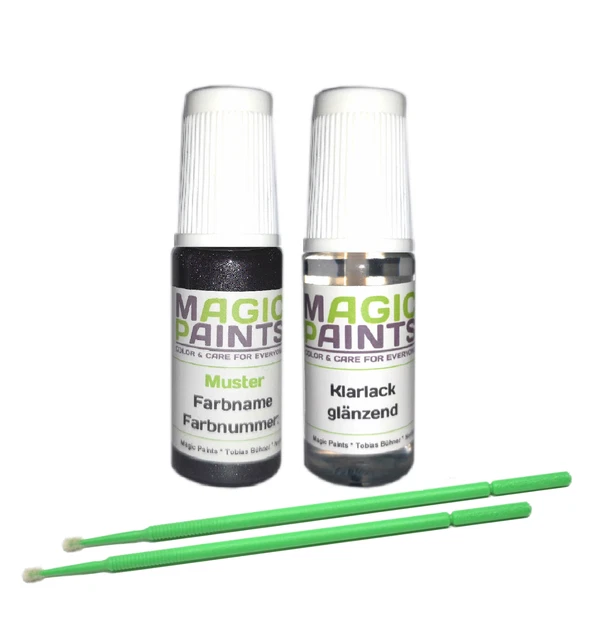 Kit Ritocco Vernice Auto Per Peugeot EEQ Jaune Agueda Metallic - Penna Con Base, Colore E Trasparente - 50ml - Made In Germany - Foto 9